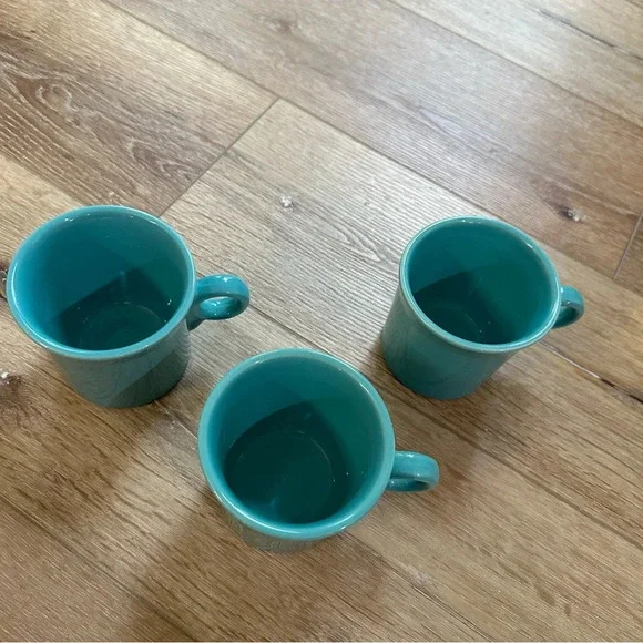 Fiesta Vintage Dinnerware Set of 3 Coffee Mugs Great Used Condition - Picture 3 of 6